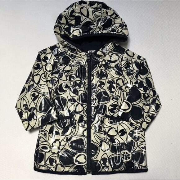 Old Navy Floral Print Rain Coat Size 24m - Picture 2 of 6